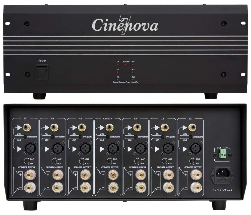 Earthquake Sound Cinenova 7 power amplifier (black)(each) - Click Image to Close